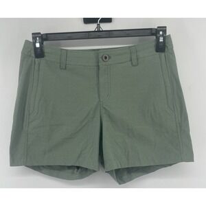 KUHL Freeflex Shorts Women Sz 8 Sage Green Hiking Outdoor Technical 4.5" Active